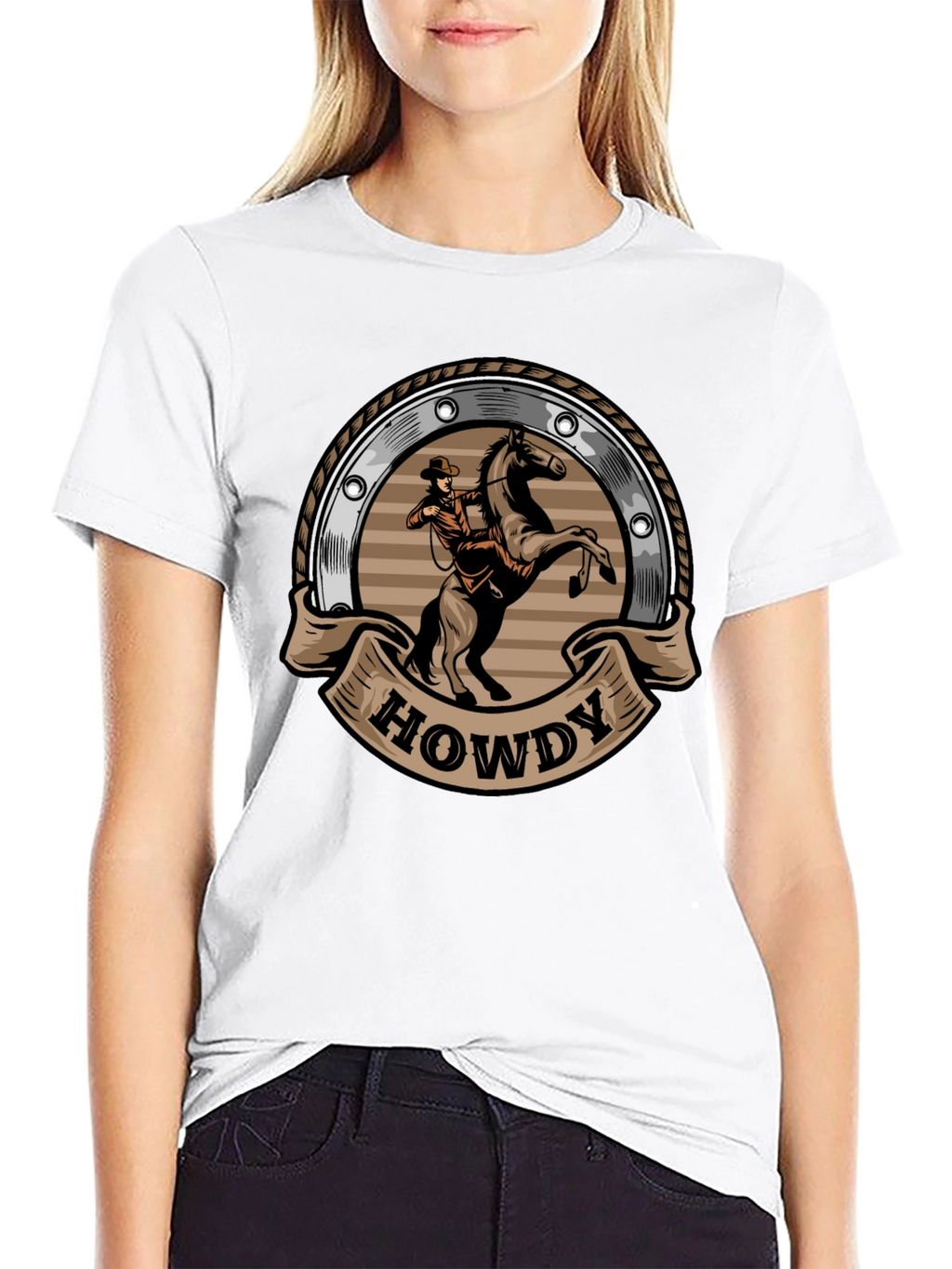 Howdy Cowboy Graphic T-Shirt