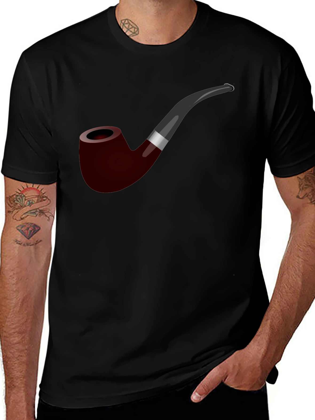 Smoking Pipe Graphic T-Shirt - Classic Style