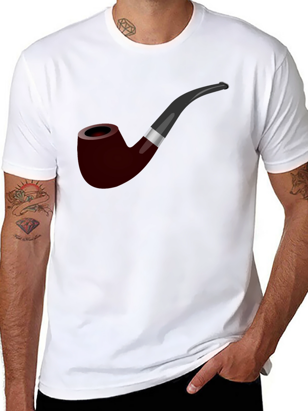 Smoking Pipe Graphic T-Shirt - Classic Style