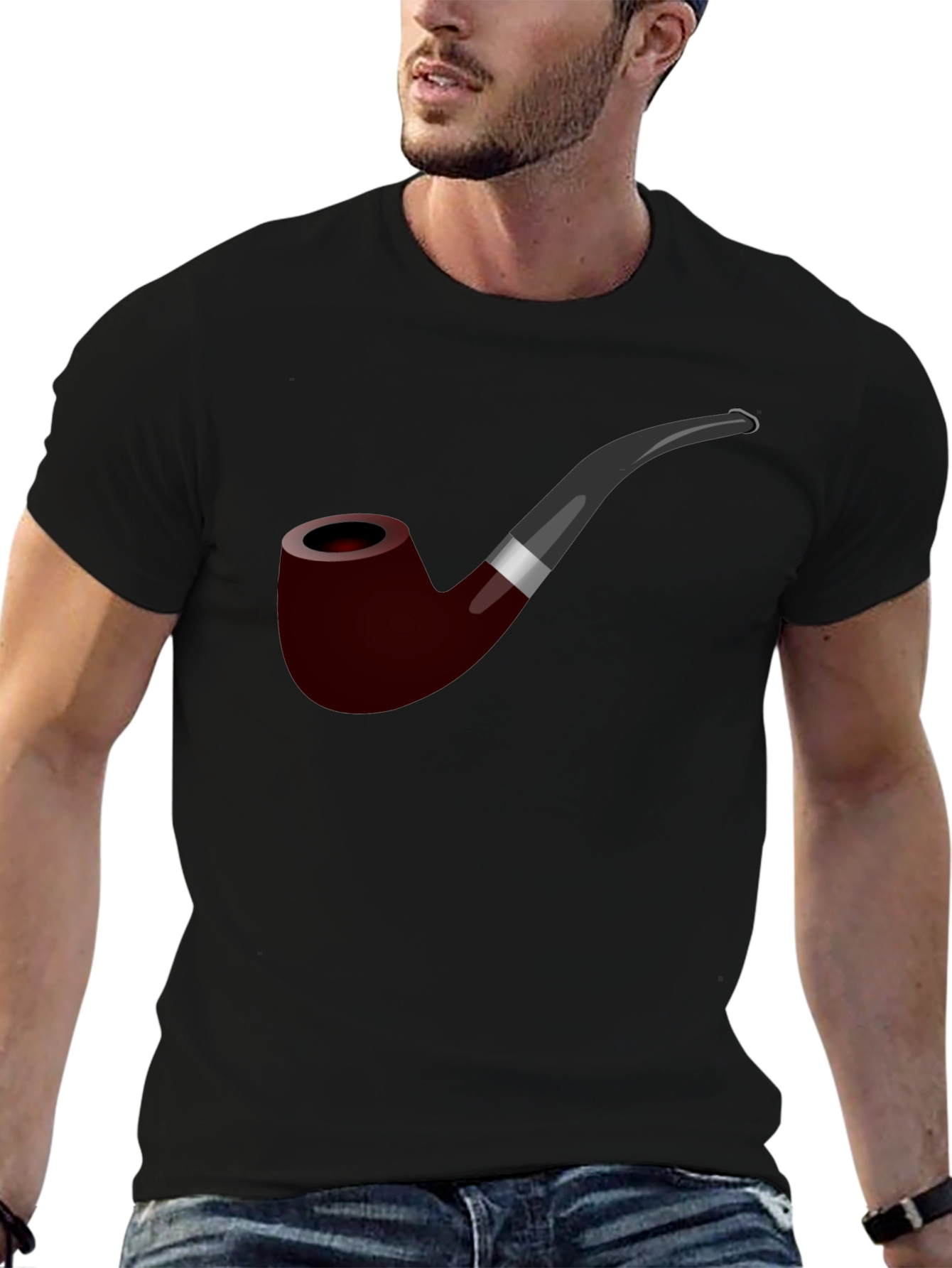 Smoking Pipe Graphic T-Shirt - Classic Style