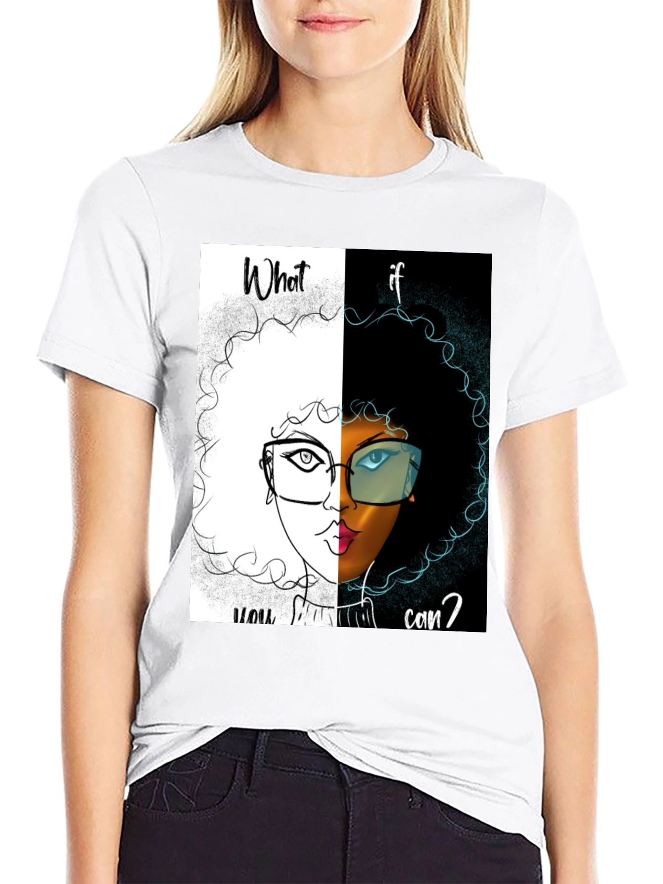Dual Vision Graphic Tee - What If You Can?