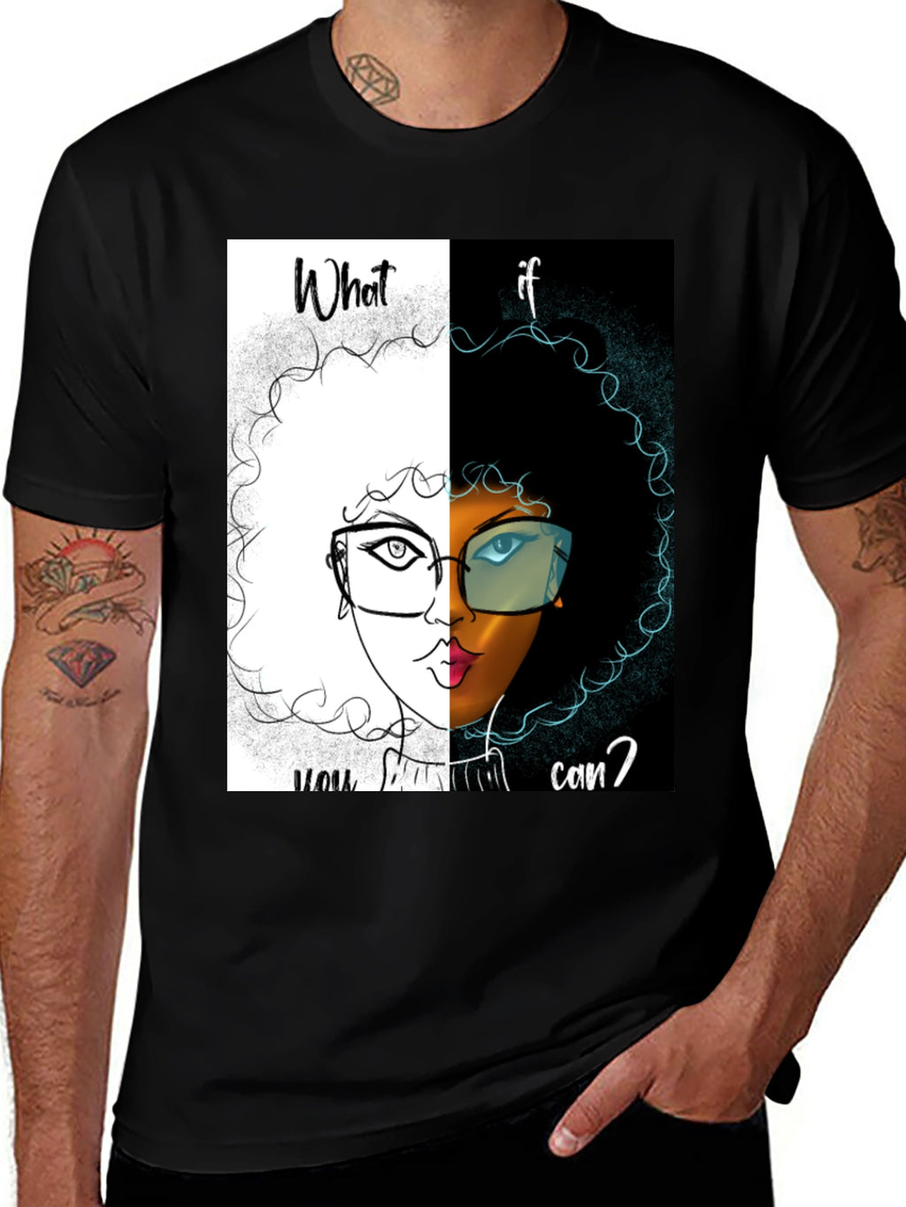 Dual Vision Graphic Tee - What If You Can?