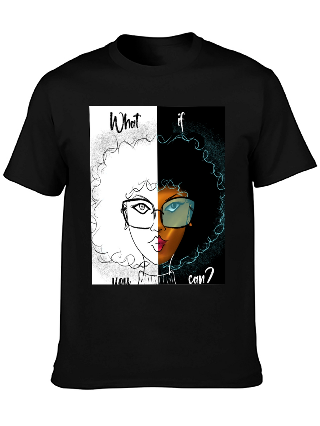 Dual Vision Graphic Tee - What If You Can?