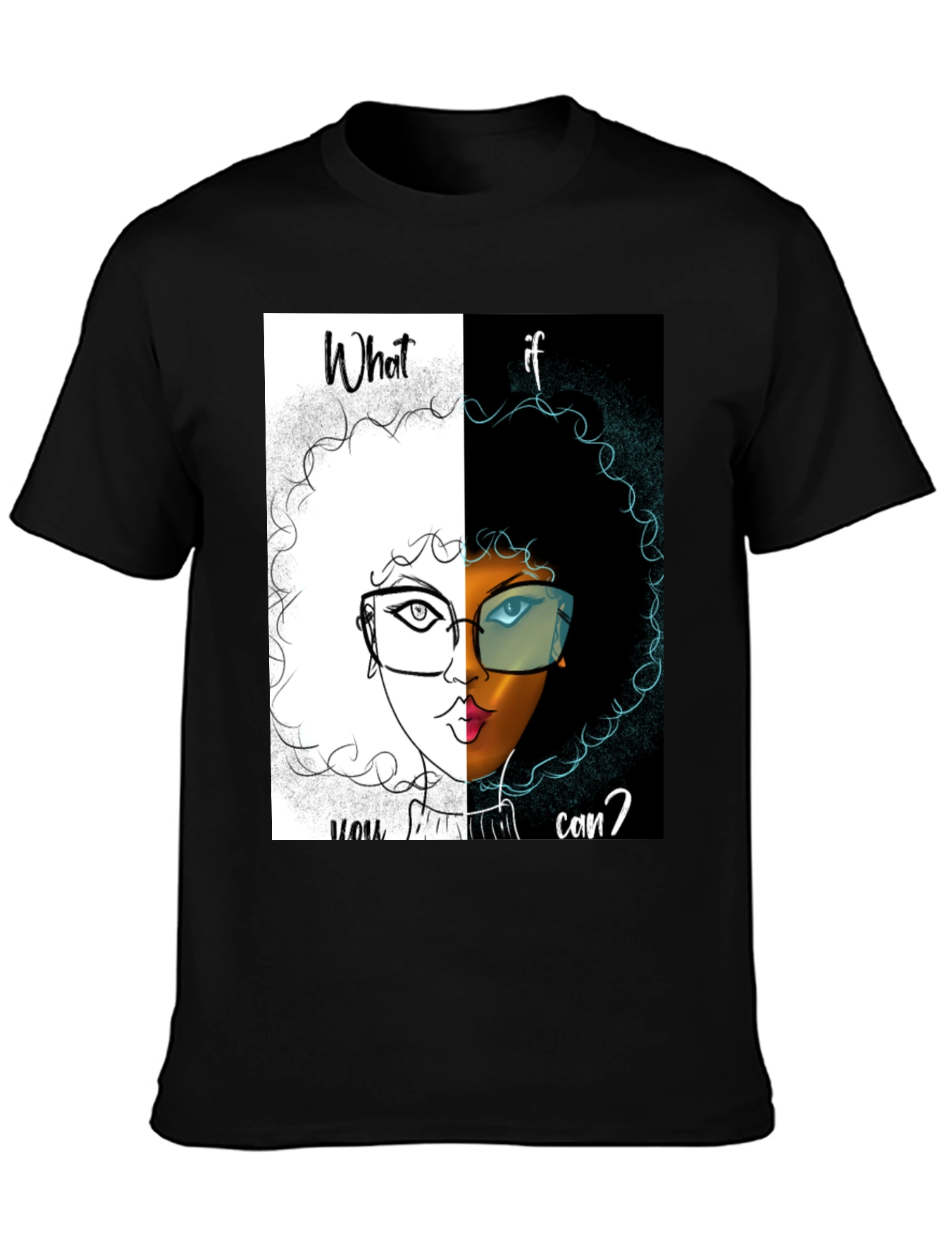 Dual Vision Graphic Tee - What If You Can?