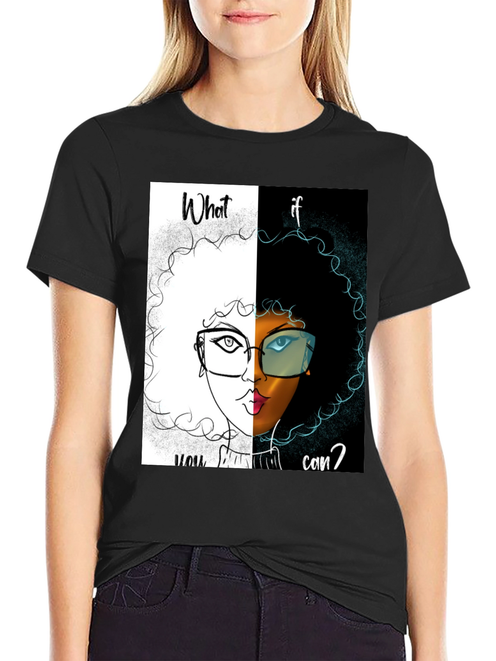 Dual Vision Graphic Tee - What If You Can?