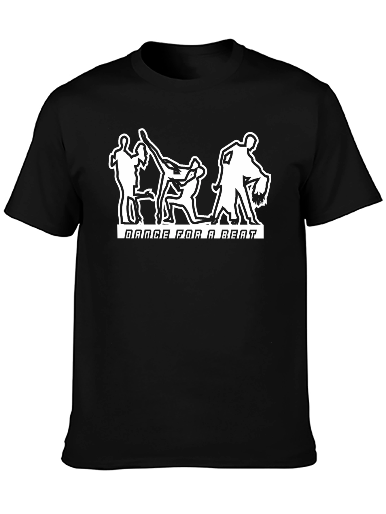 Dance For A Beat Graphic T-Shirt - Classic Black Tee