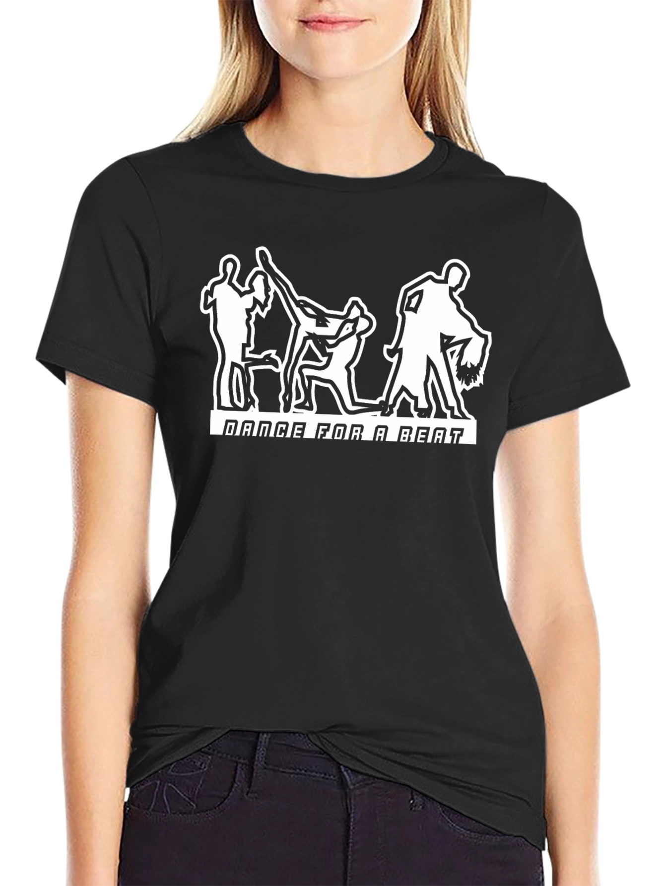 Dance For A Beat Graphic T-Shirt - Classic Black Tee