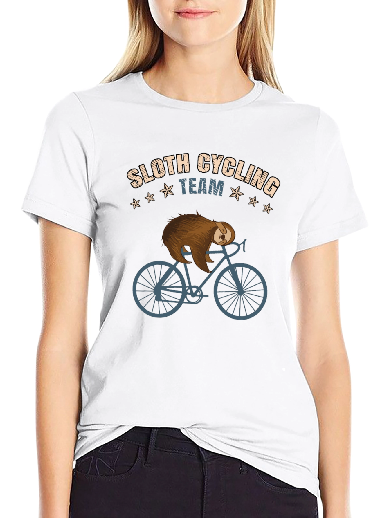 Sloth Cycling Team Graphic T-Shirt