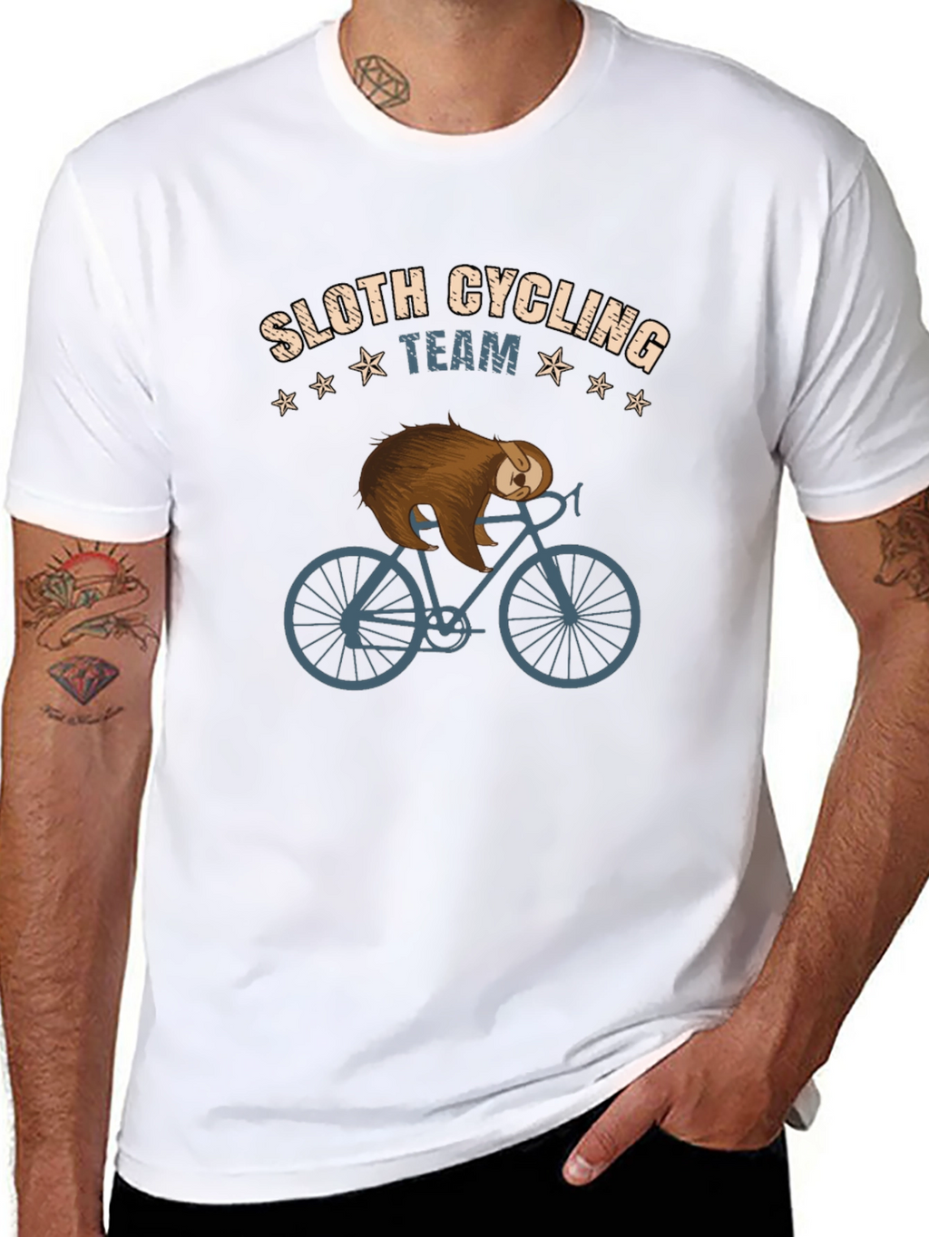 Sloth Cycling Team Graphic T-Shirt
