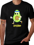 AvoCardio Running Avocado Black T-Shirt