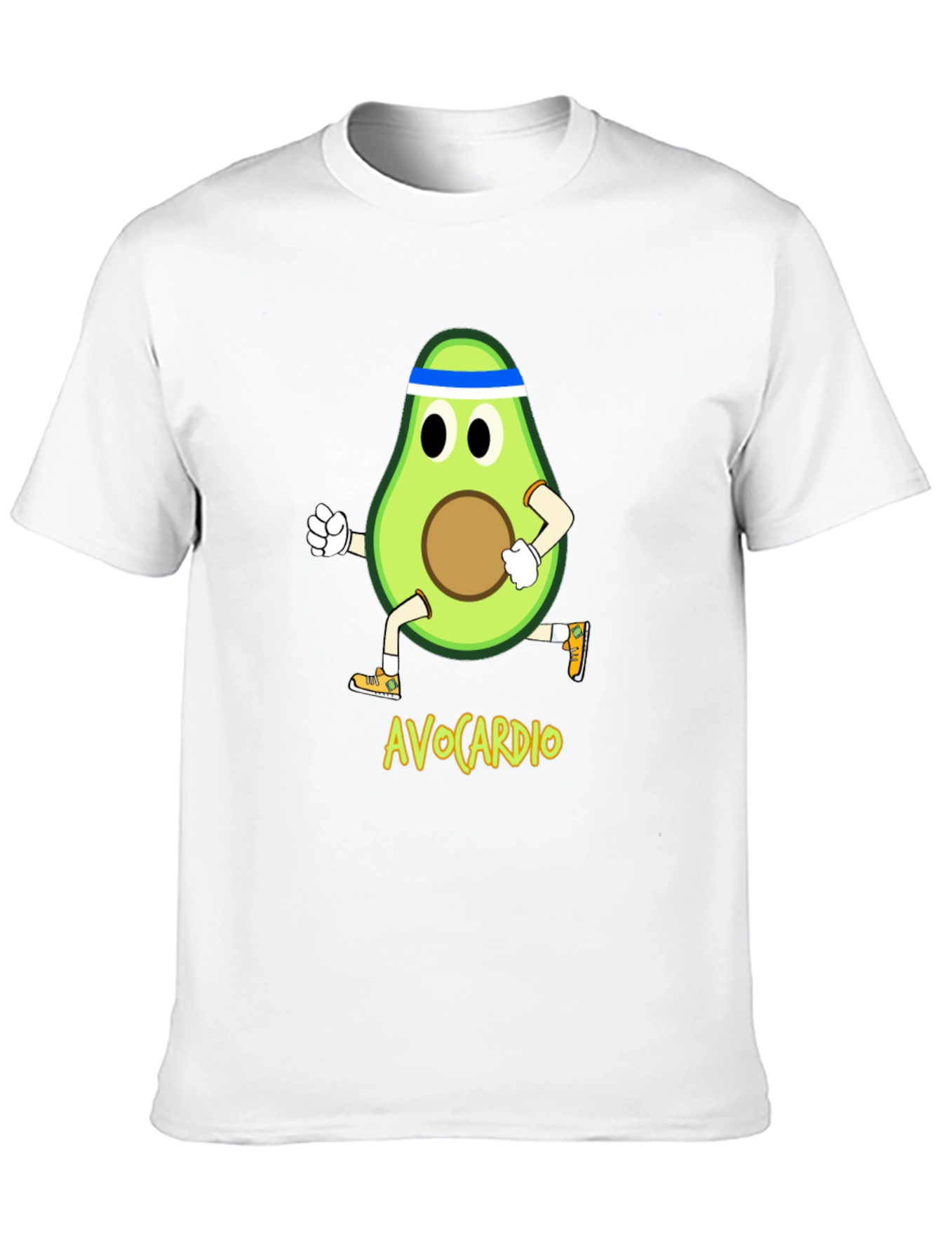 AvoCardio Running Avocado Black T-Shirt