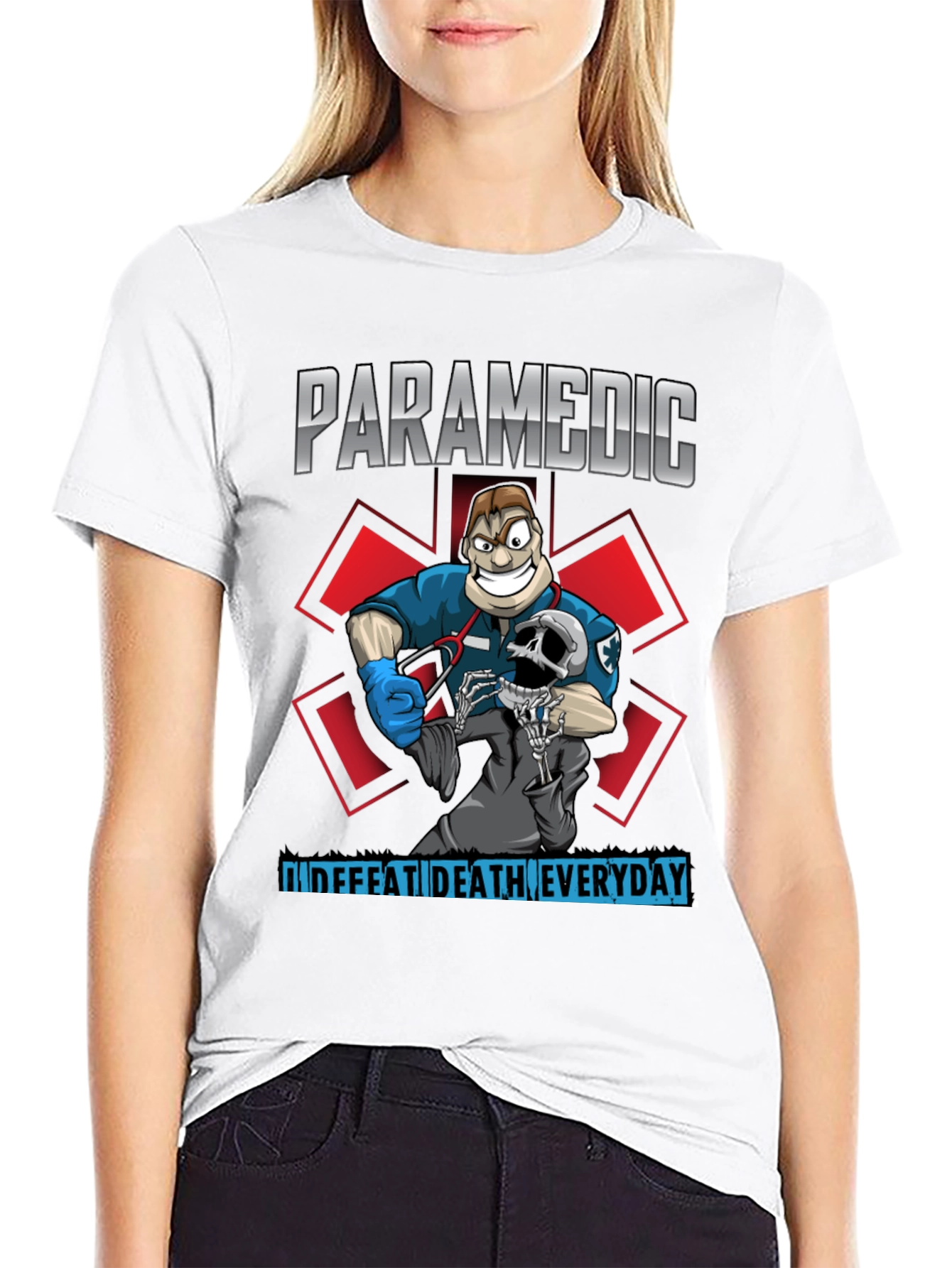 Paramedic Defeat Death T-Shirt
