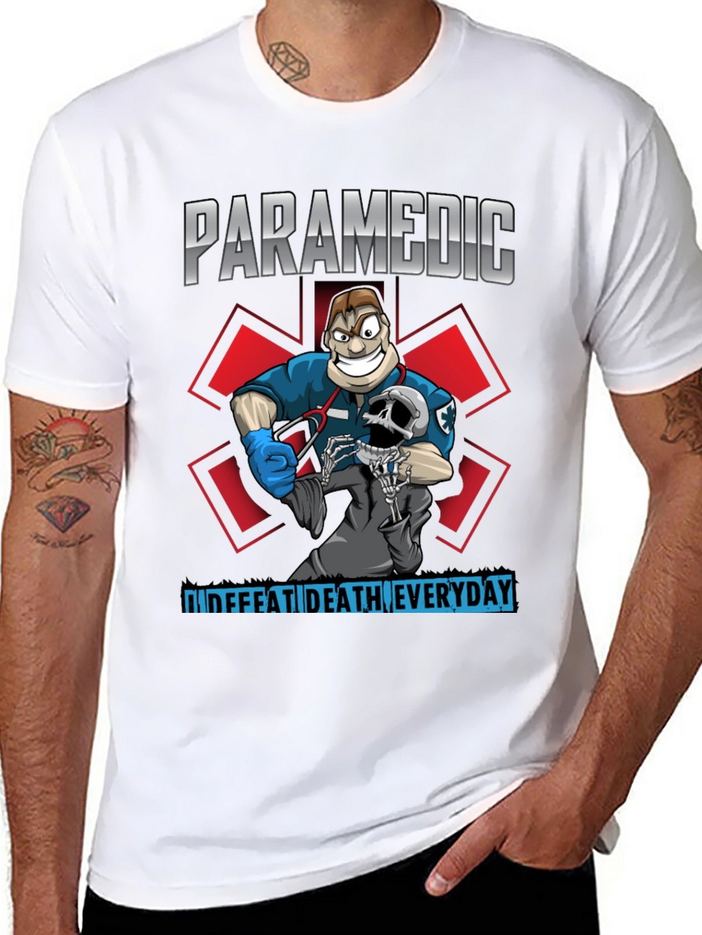 Paramedic Defeat Death T-Shirt