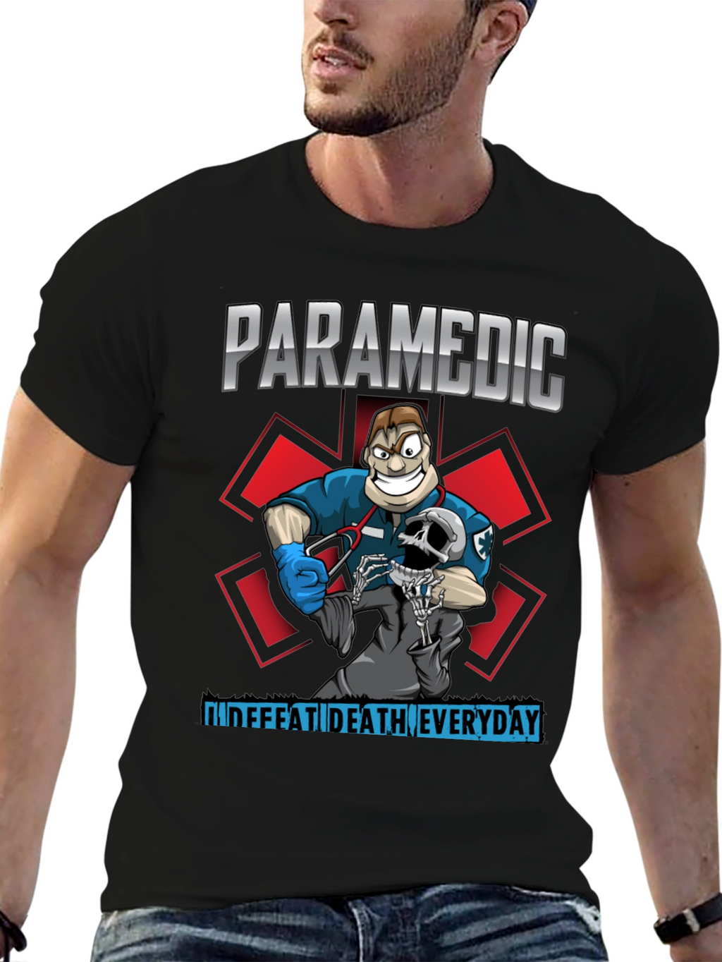 Paramedic Defeat Death T-Shirt