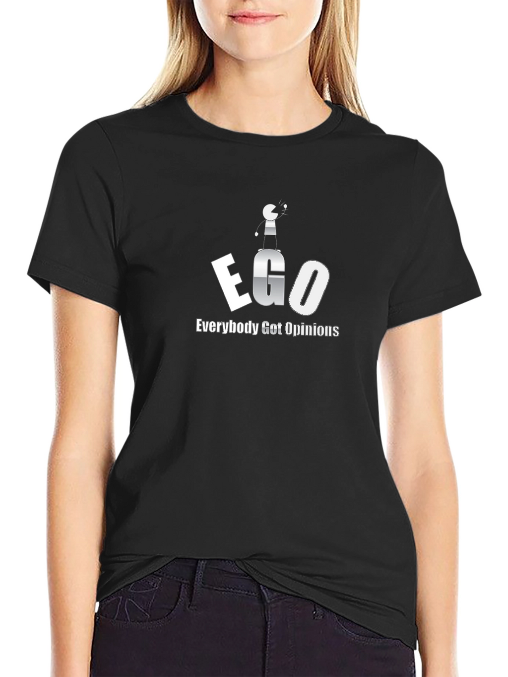 EGO Everybody Get Opinions Graphic T-Shirt