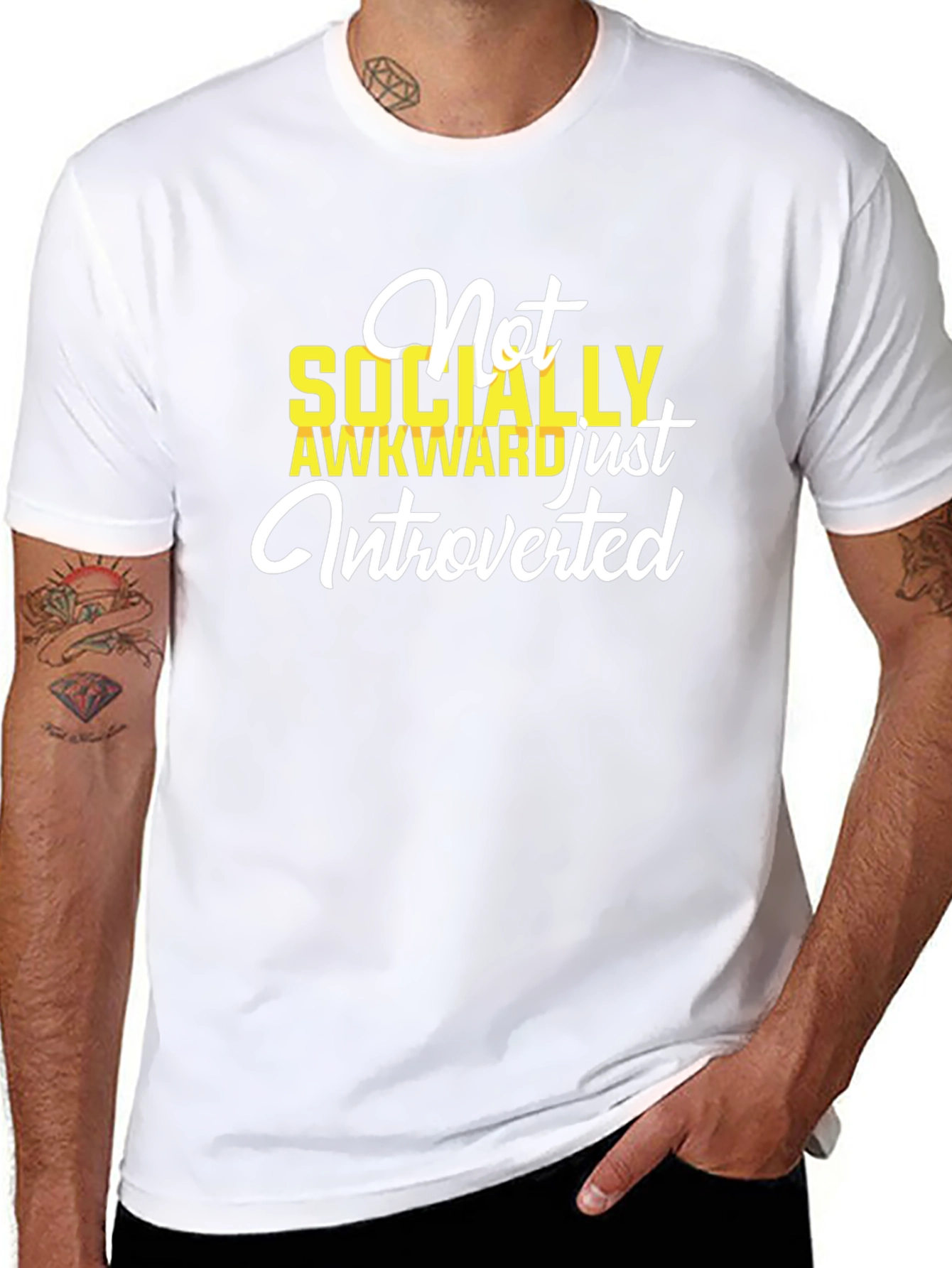 Introverted Graphic T-Shirt - Socially Awkward Tee