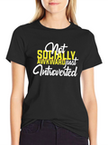 Introverted Graphic T-Shirt - Socially Awkward Tee