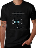 Totally Not Stressed Out Cat Graphic T-Shirt