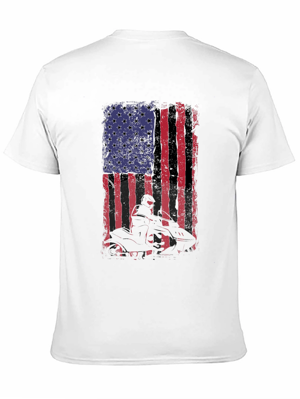 American Flag ATV Rider Graphic Tee