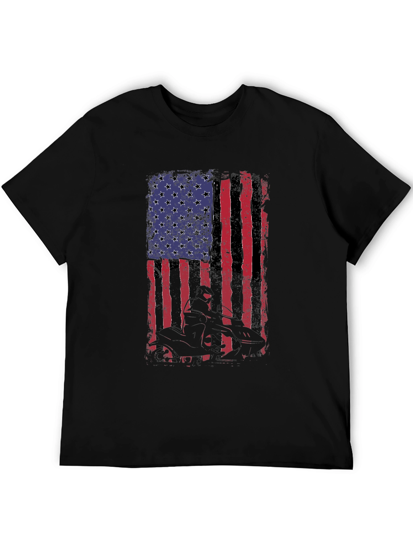 American Flag ATV Rider Graphic Tee