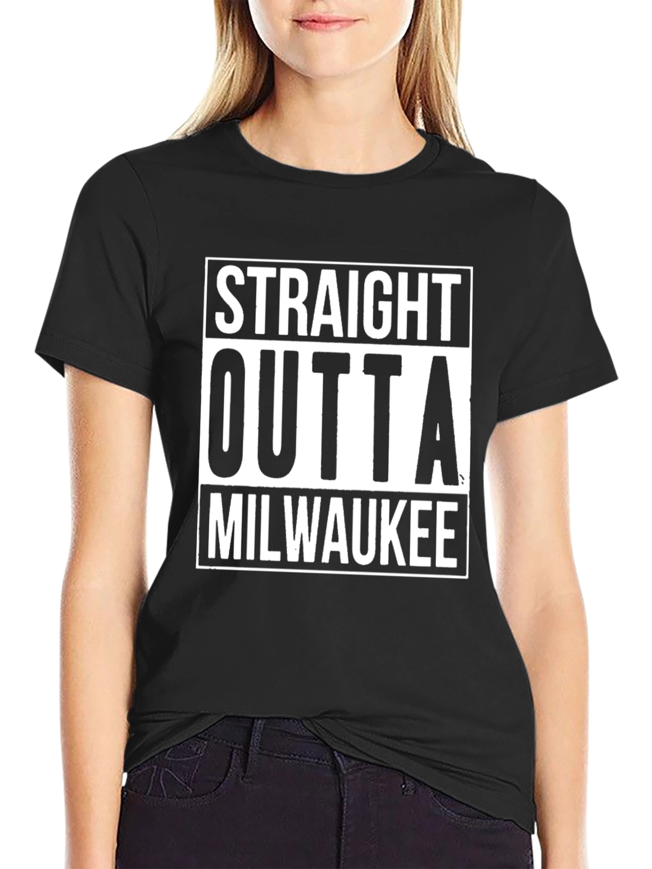 Straight Outta Milwaukee Tee - Black