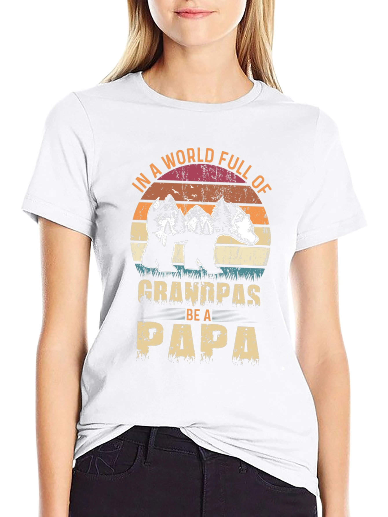 Grandpas Be A Papa Graphic T-Shirt