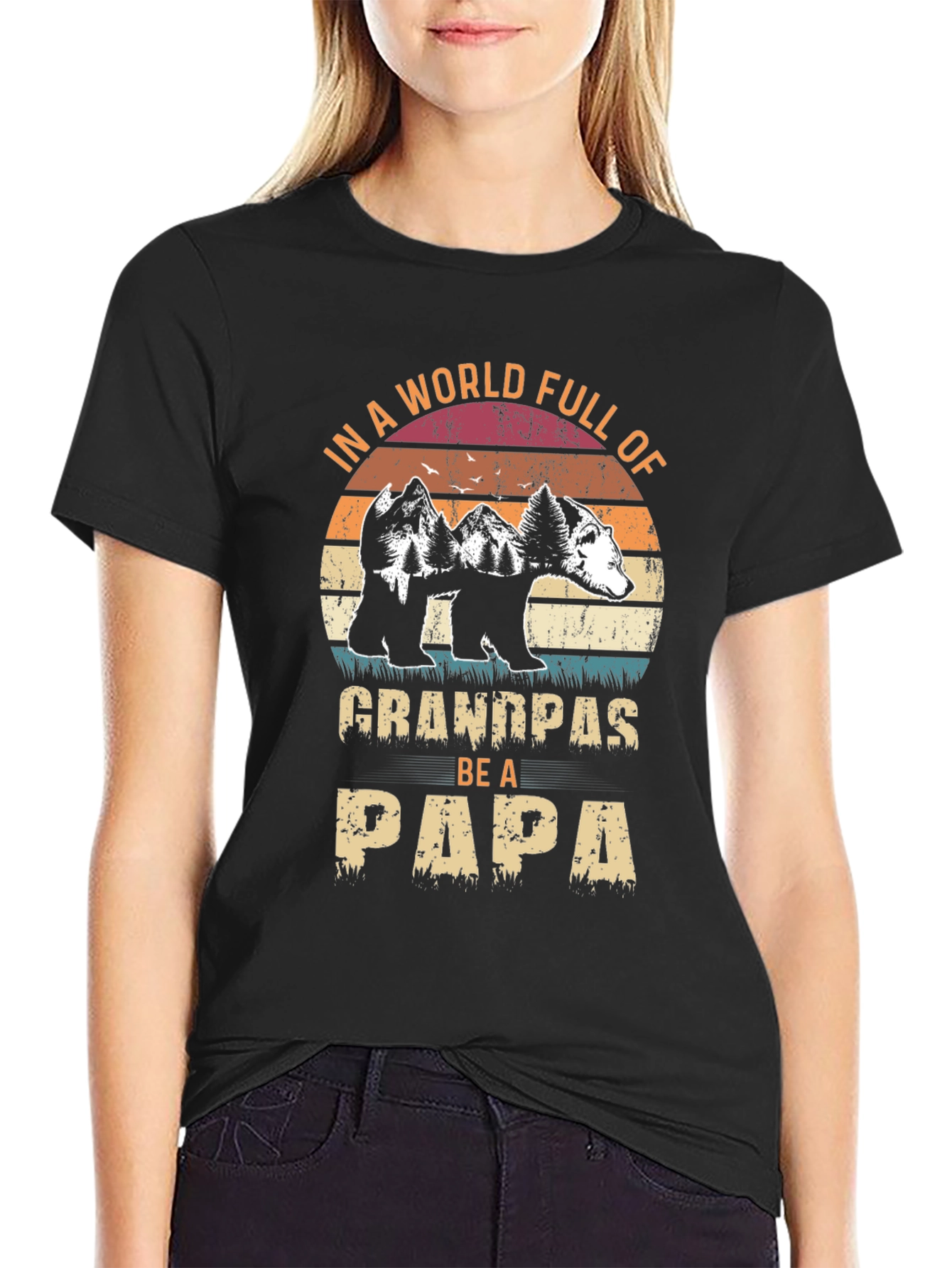Grandpas Be A Papa Graphic T-Shirt