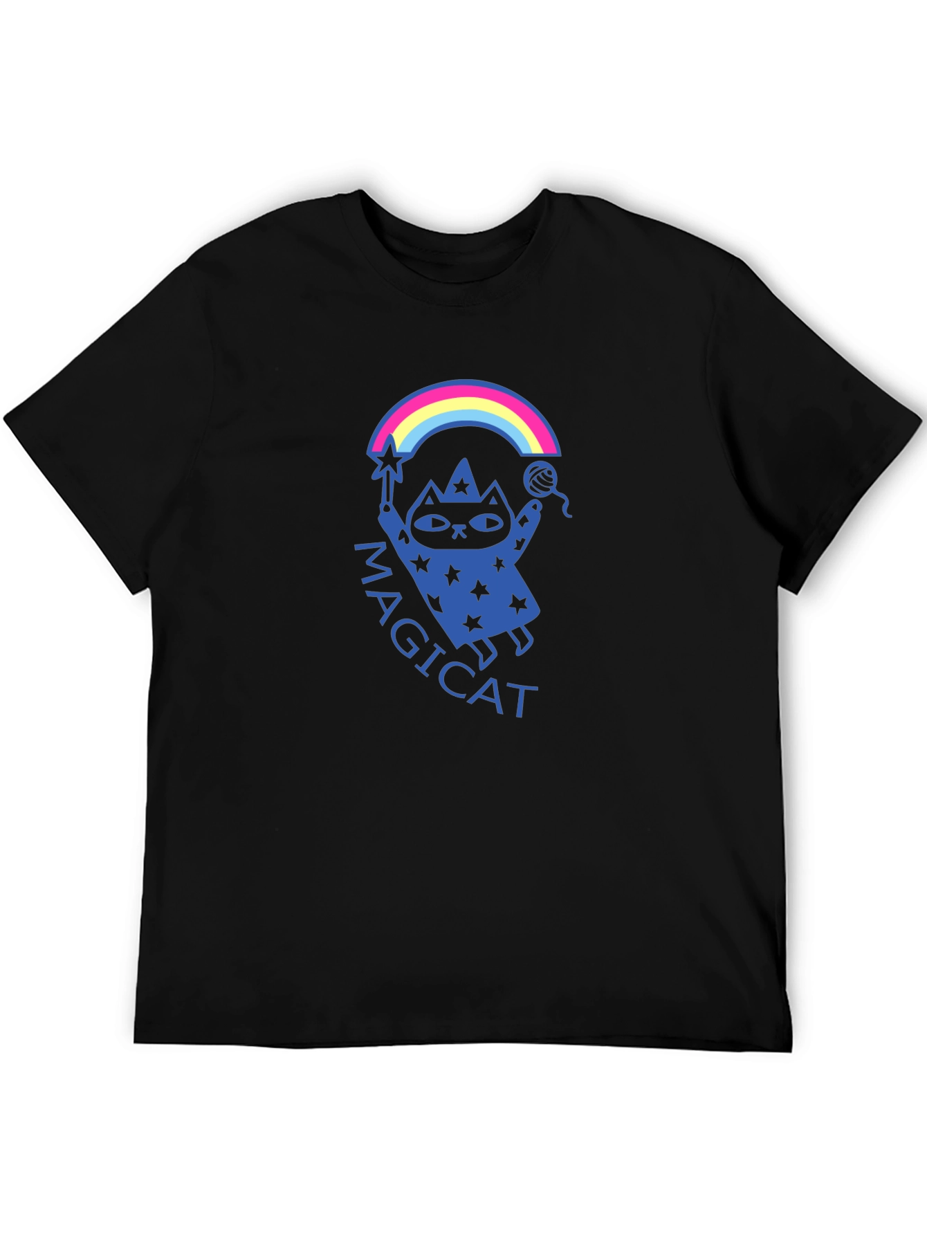 Magicat Graphic Tee - Black Unisex T-Shirt