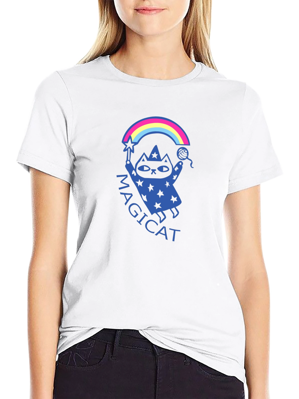 Magicat Graphic Tee - Black Unisex T-Shirt