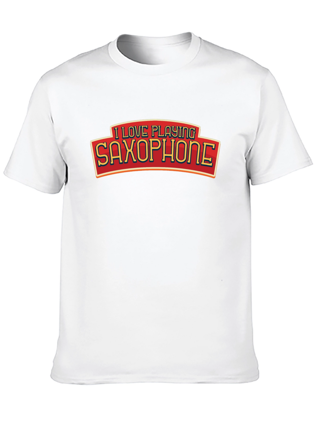 I Love Playing Saxophone Black Tee
