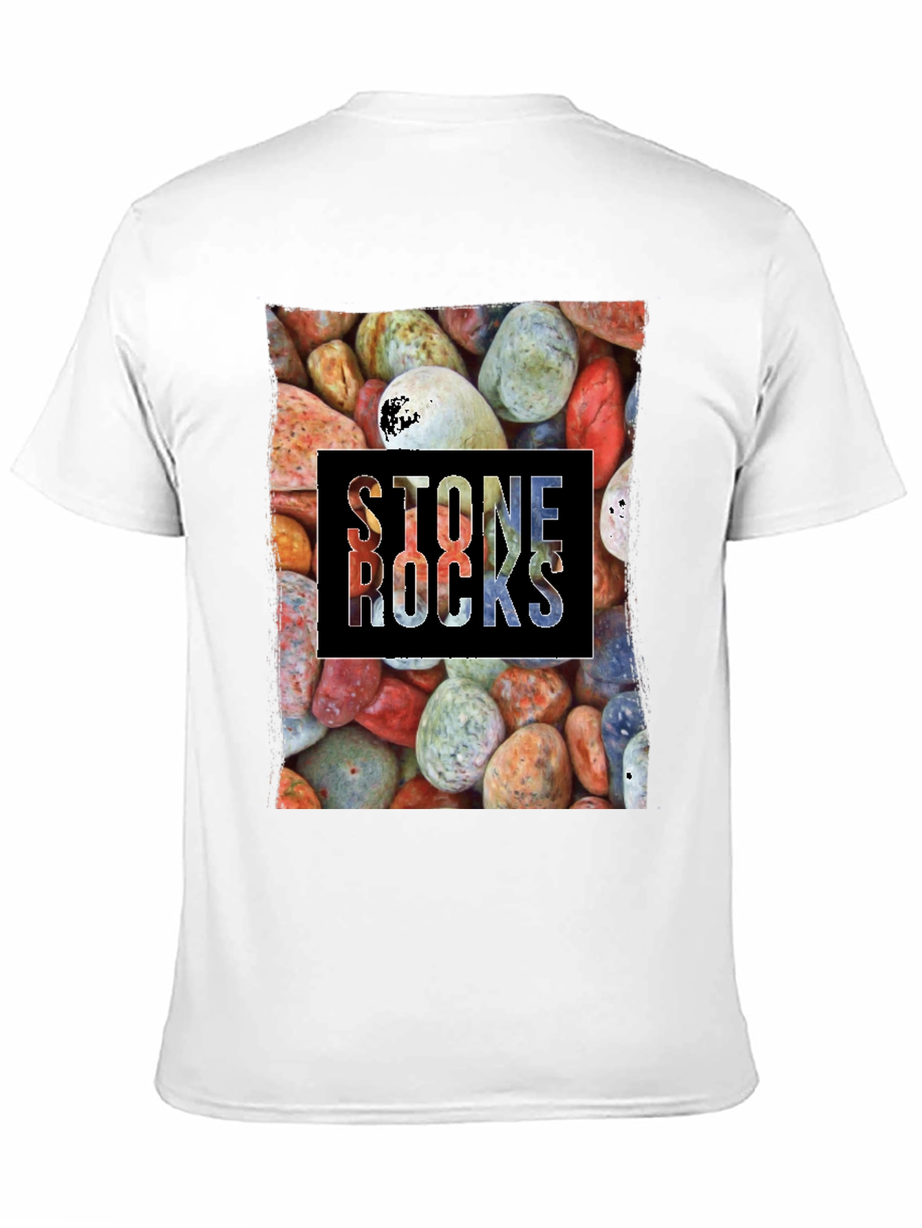 Stone Rocks Graphic T-Shirt - Black