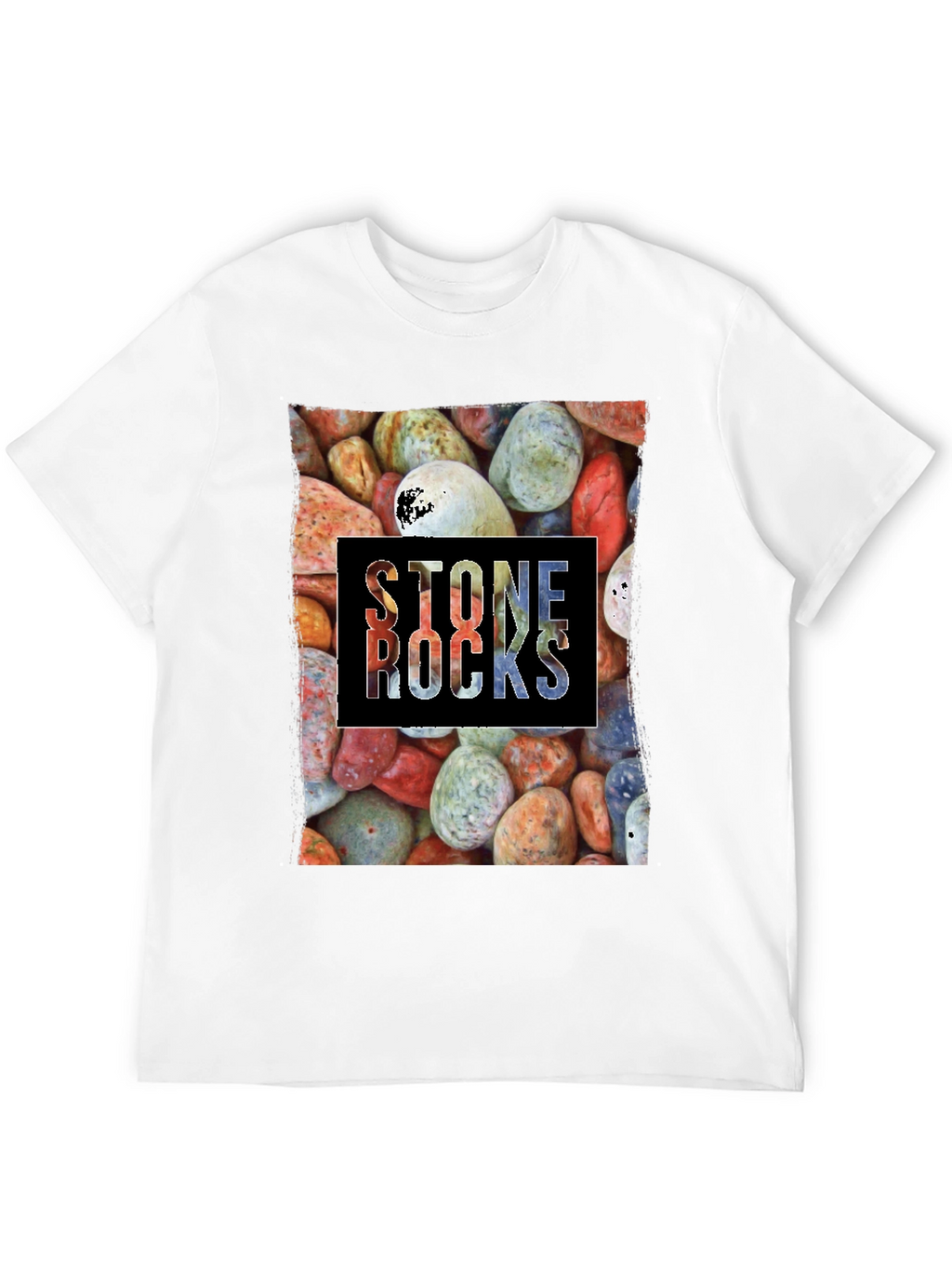 Stone Rocks Graphic T-Shirt - Black