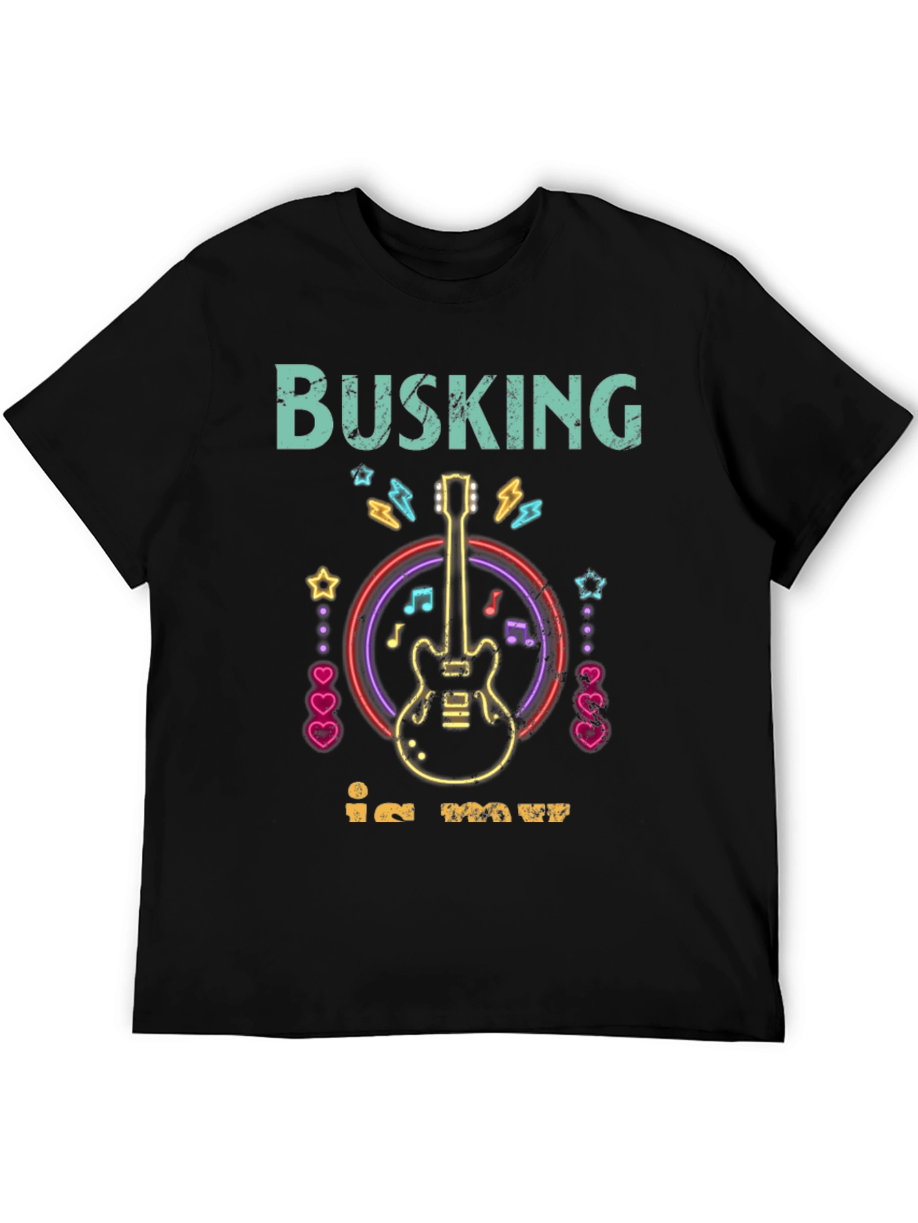 Busking in May Graphic Tee - Musician T-Shirt