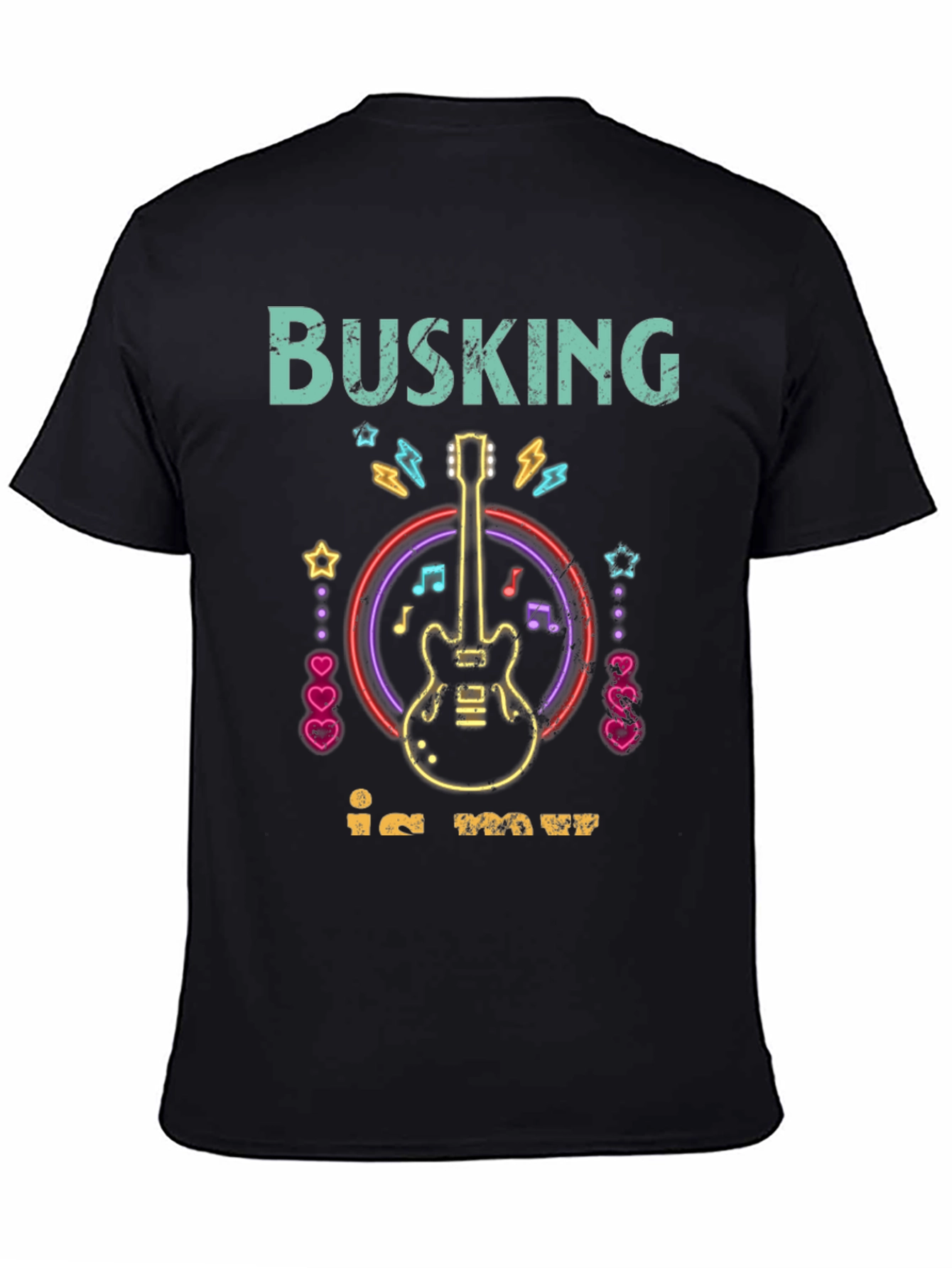 Busking in May Graphic Tee - Musician T-Shirt