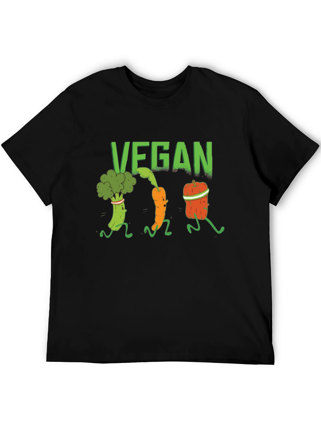 Vegan Vegetable Run Graphic T-Shirt