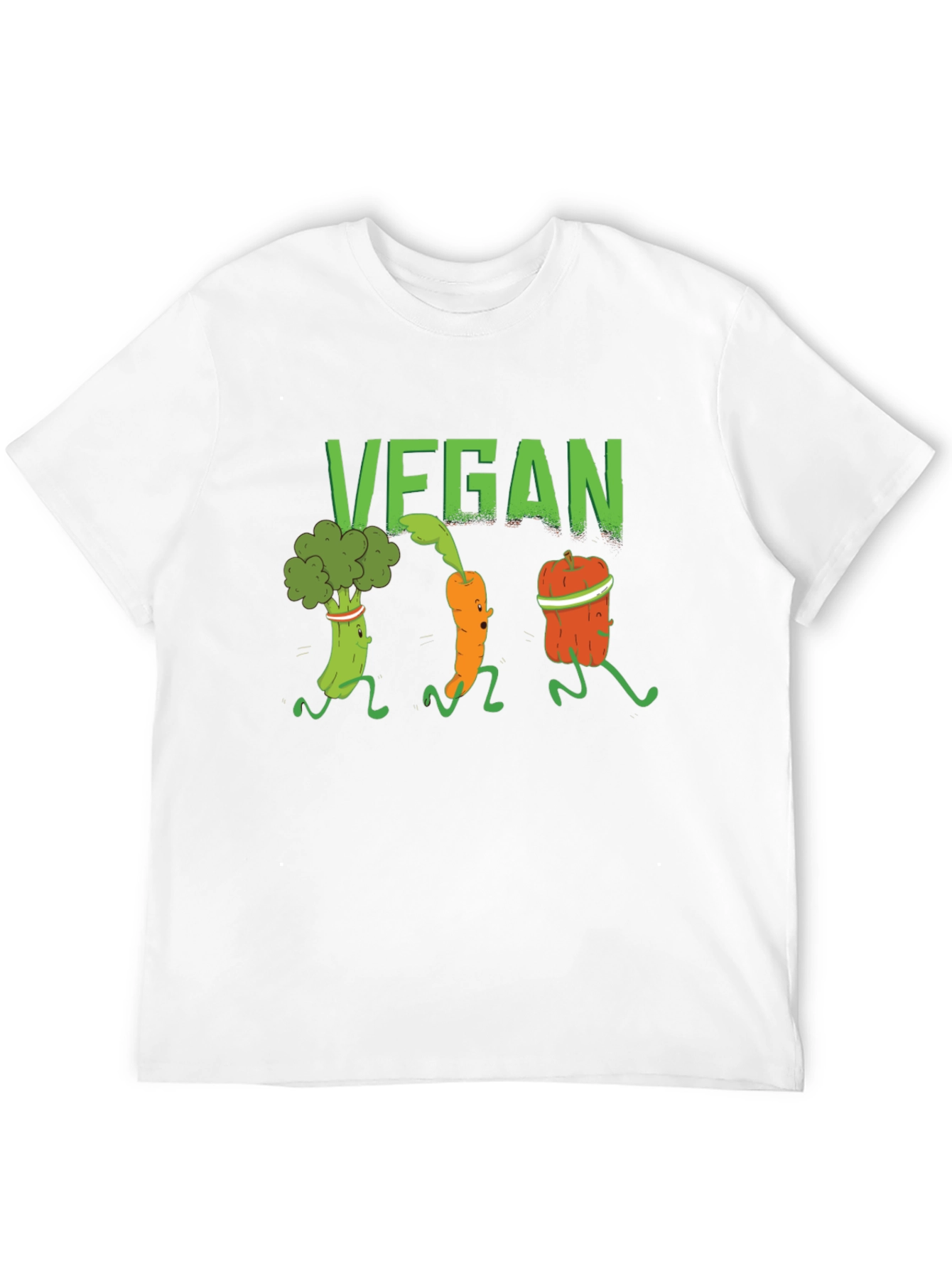 Vegan Vegetable Run Graphic T-Shirt