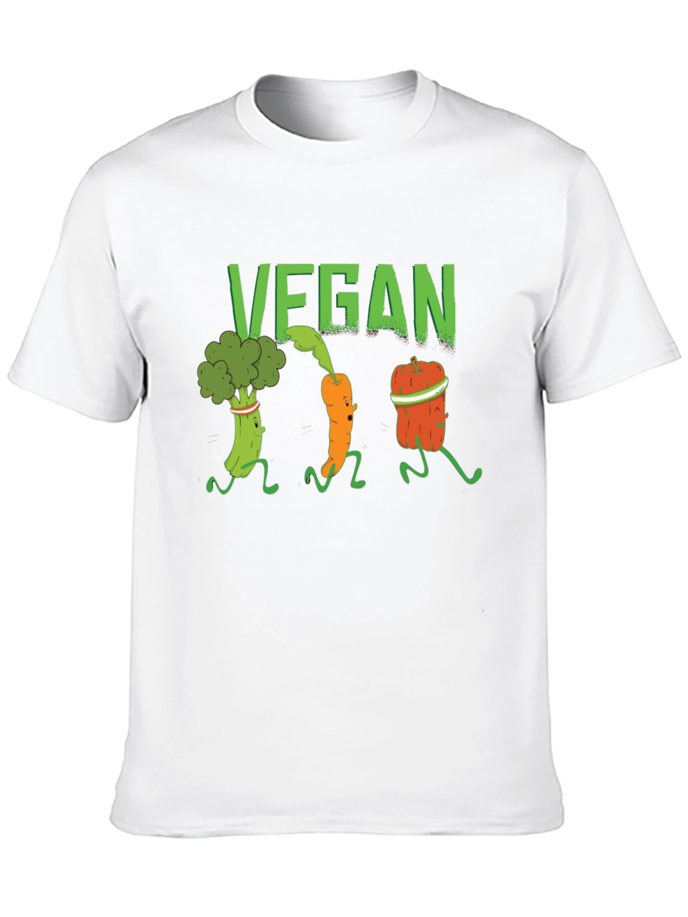 Vegan Vegetable Run Graphic T-Shirt