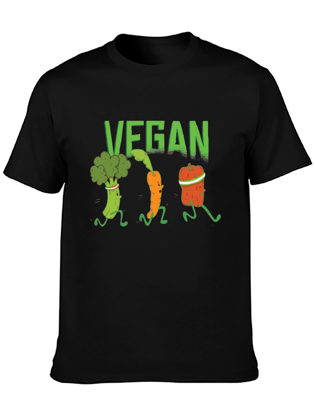 Vegan Vegetable Run Graphic T-Shirt