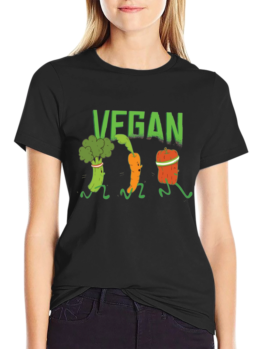 Vegan Vegetable Run Graphic T-Shirt