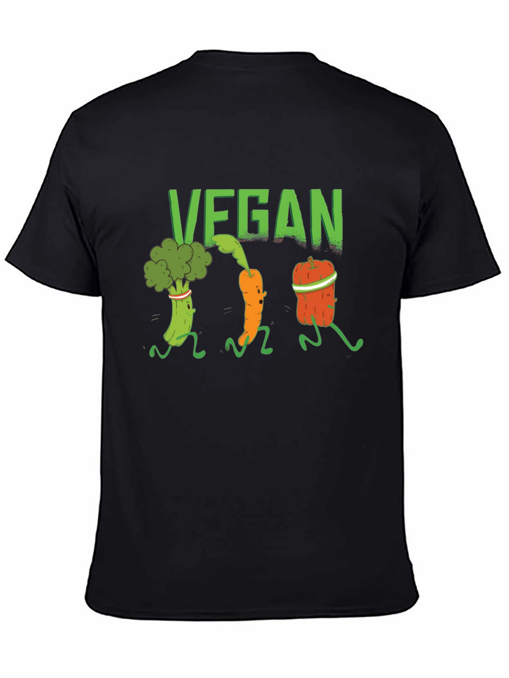 Vegan Vegetable Run Graphic T-Shirt