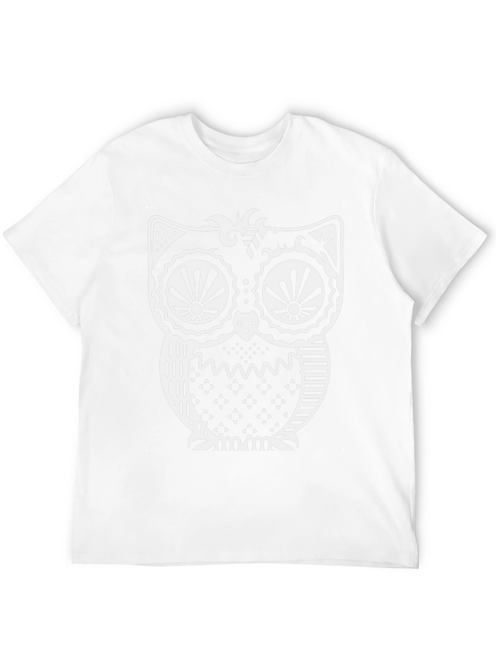 Stylish Owl Graphic Print Black T-Shirt