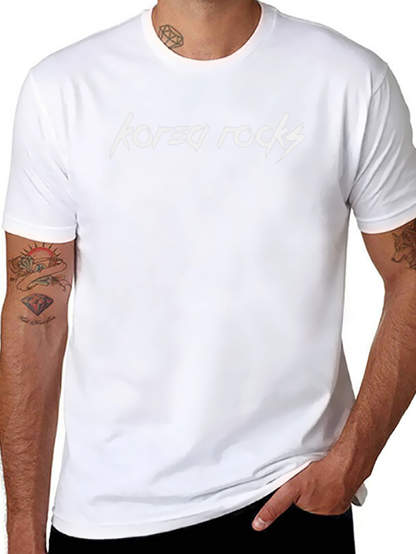 Korea Rocks Black T-Shirt
