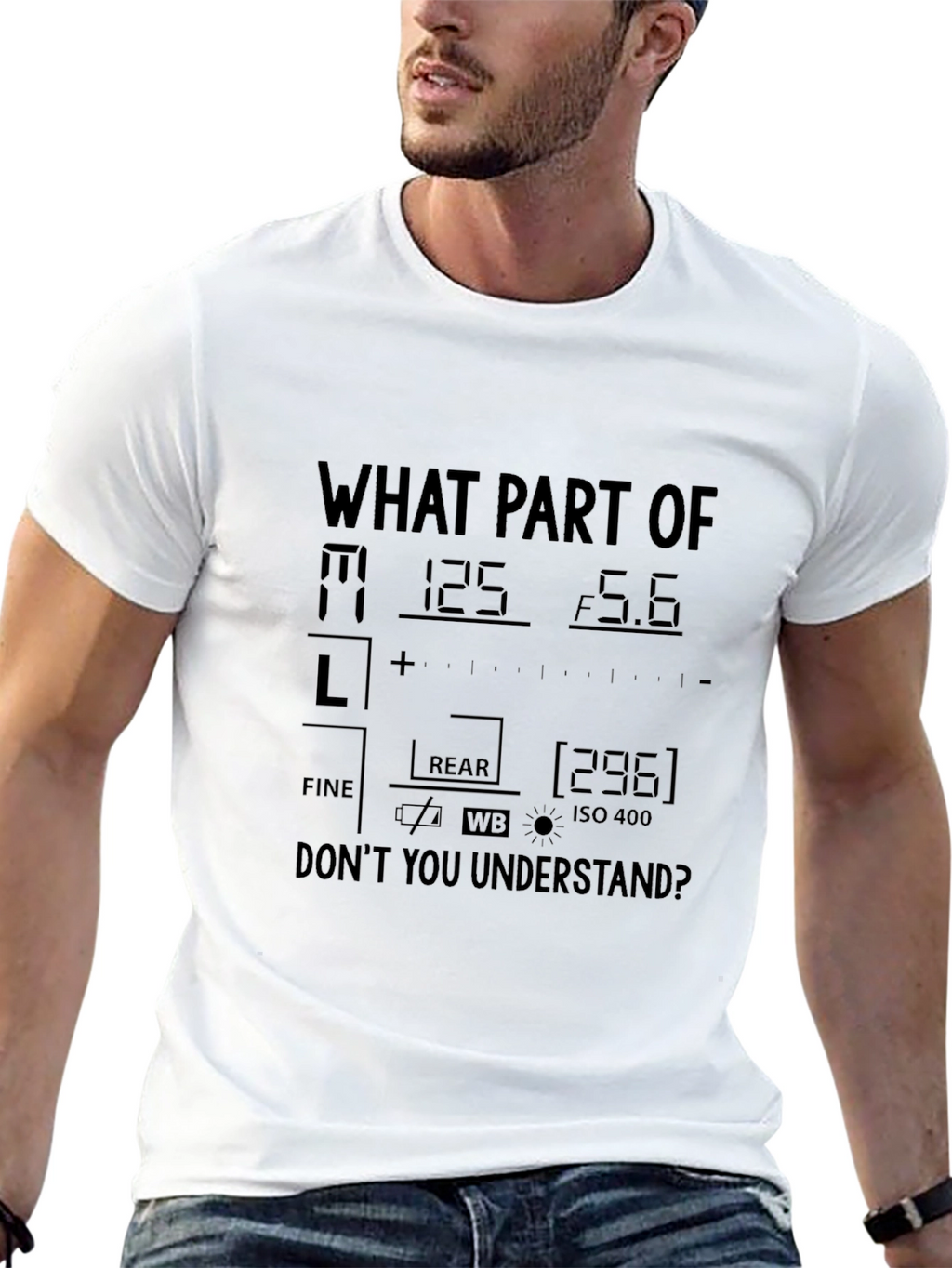 Photographer T-Shirt Camera Settings Funny Photography Shirt