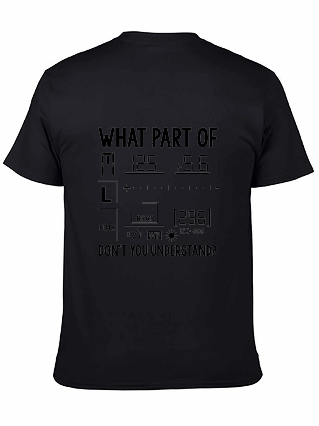Photographer T-Shirt Camera Settings Funny Photography Shirt