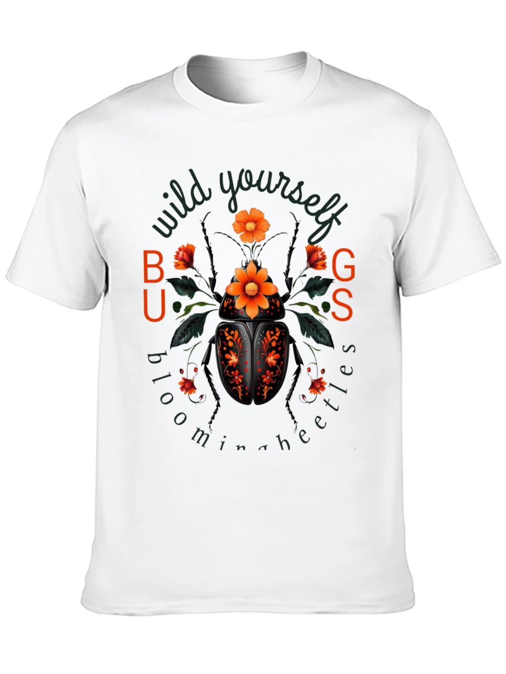 Blooming Beetle Graphic T-Shirt