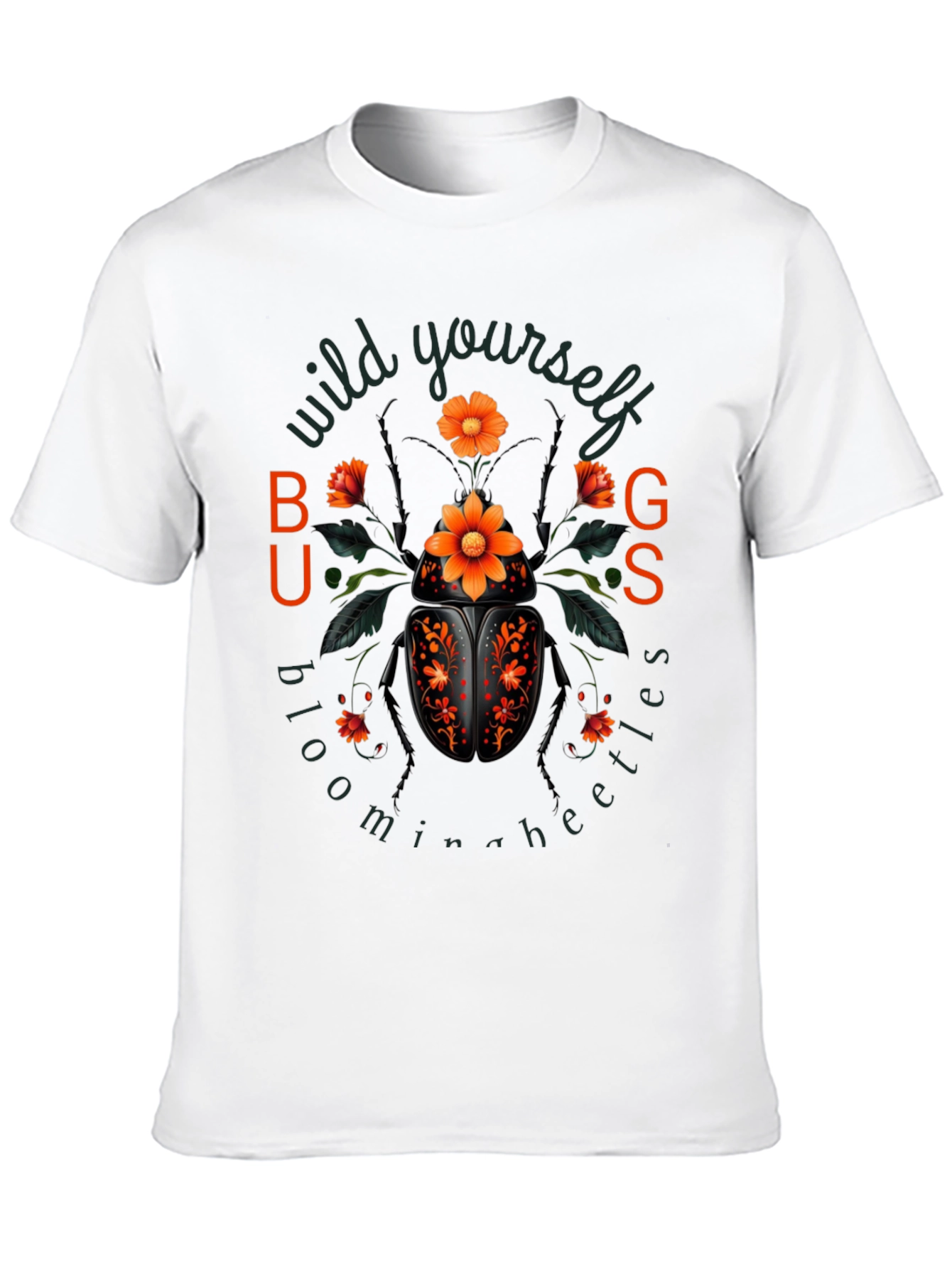 Blooming Beetle Graphic T-Shirt