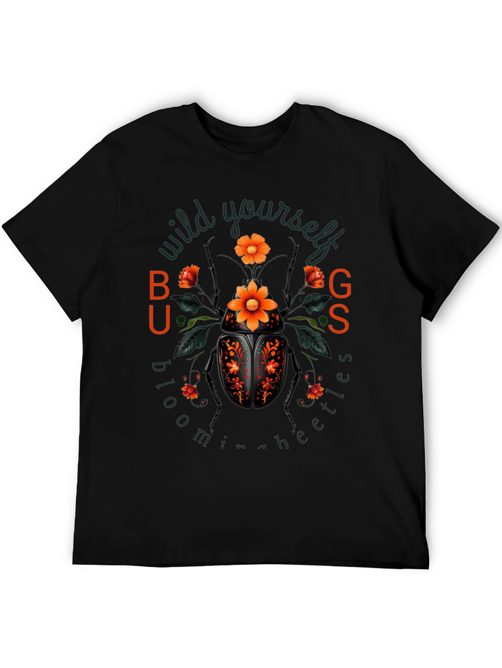 Blooming Beetle Graphic T-Shirt