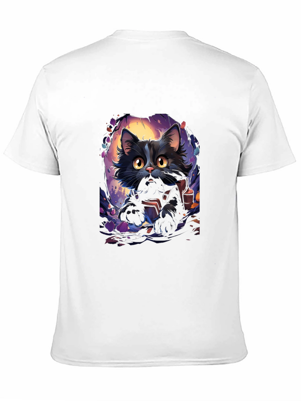 Black Cat Graphic Tee - Halloween Edition