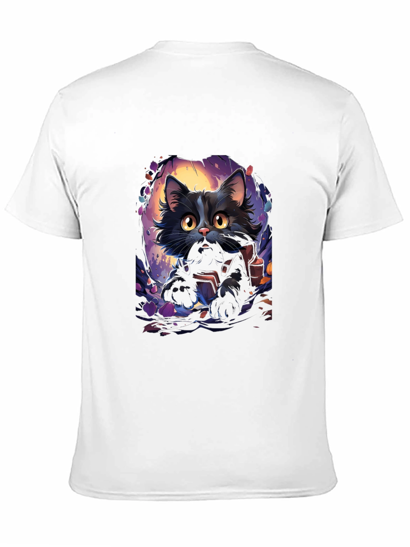Black Cat Graphic Tee - Halloween Edition