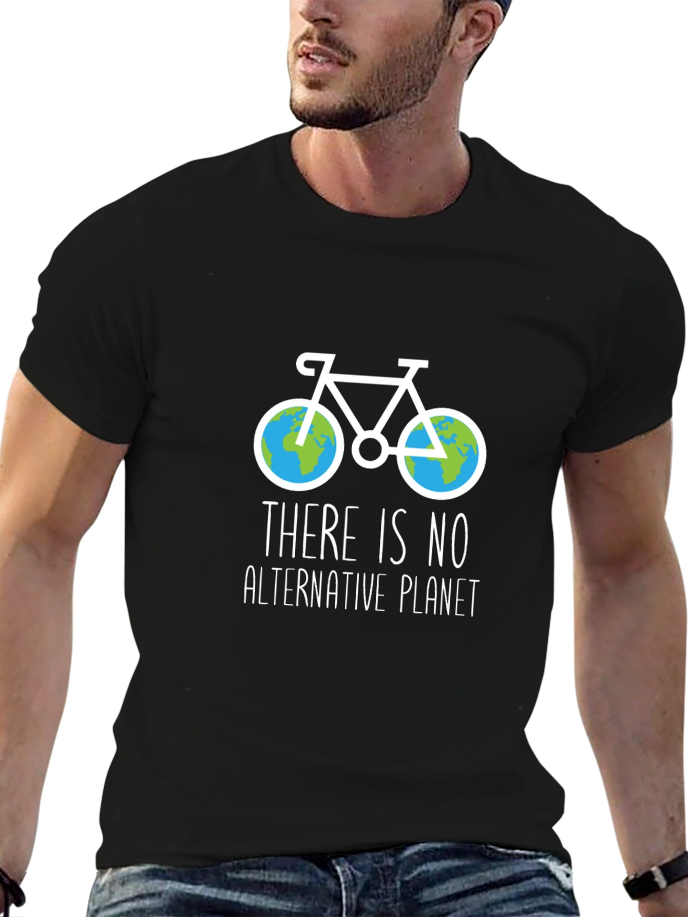 Eco-Friendly Planet Bicycle T-Shirt